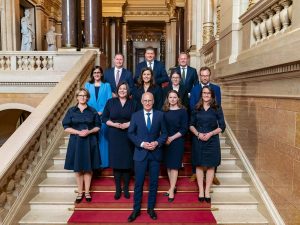 Gratulation an den neuen Hamburger Senat | Foto: Pressestelle des Senats