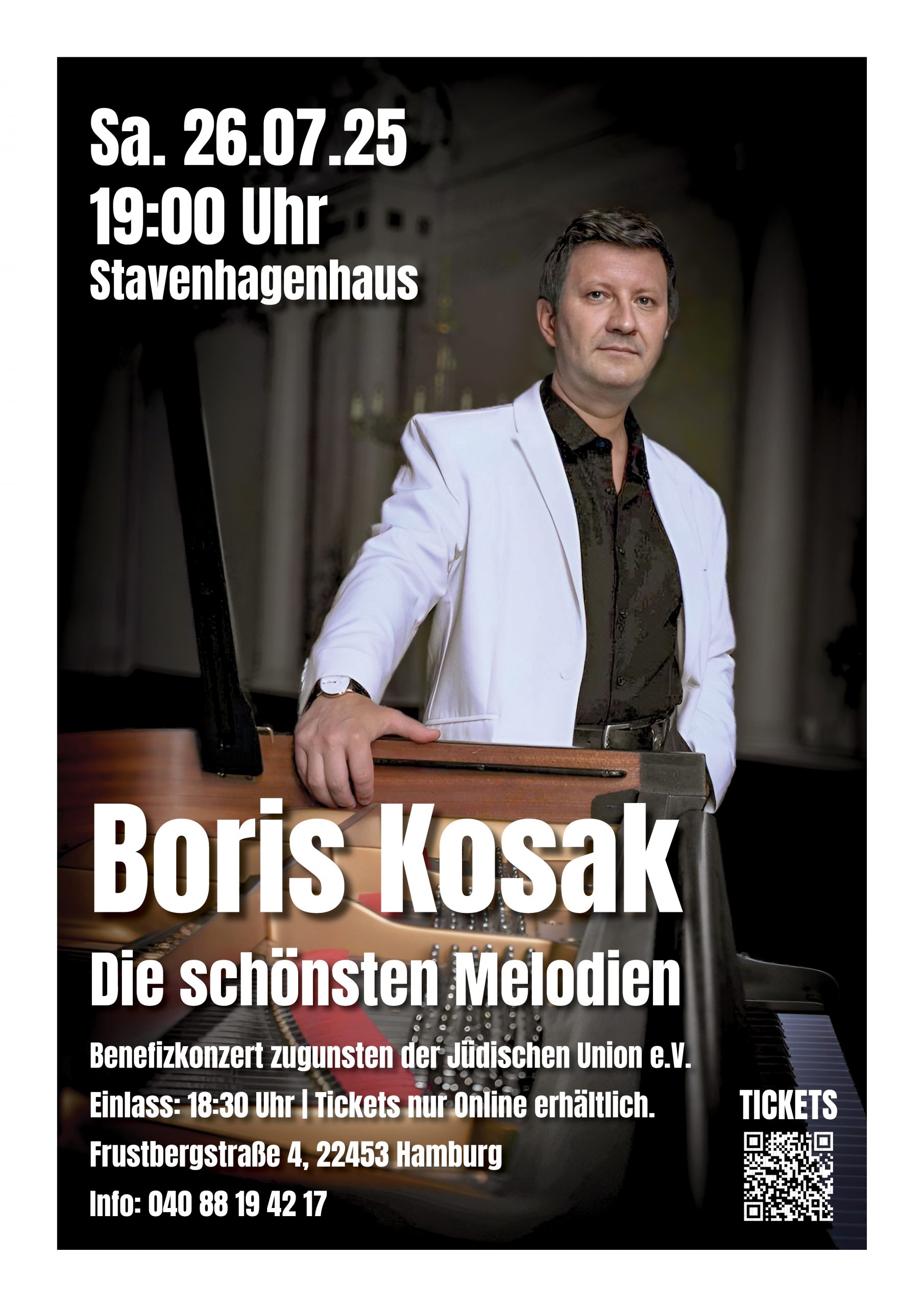 Benefizkonzert: Boris Kosak spielt seine schönste Melodien