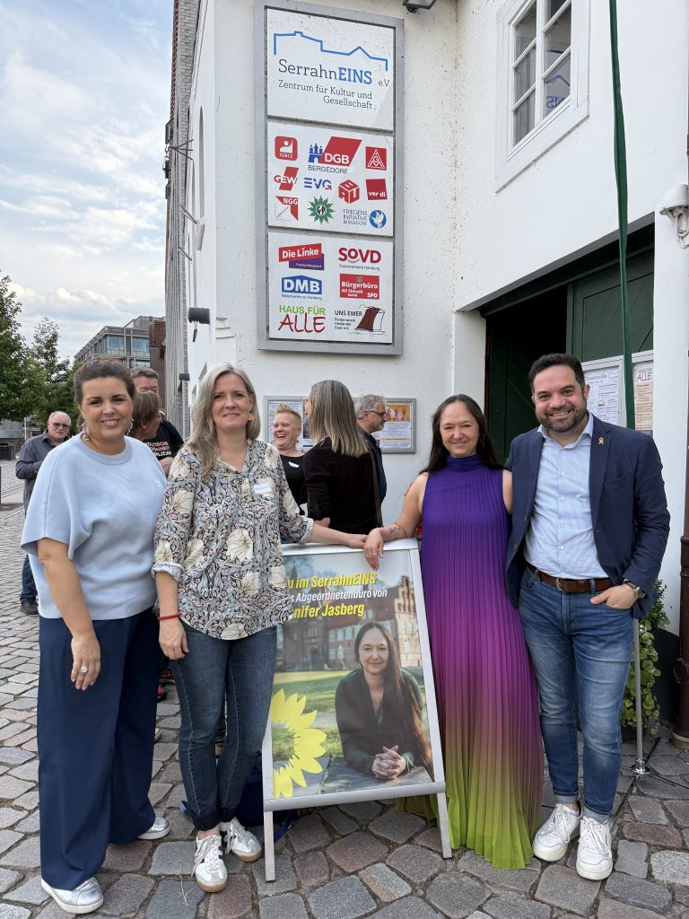 Teilnahme an der Büroeröffnung von Jennifer Jasberg MdHB in Bergedorf