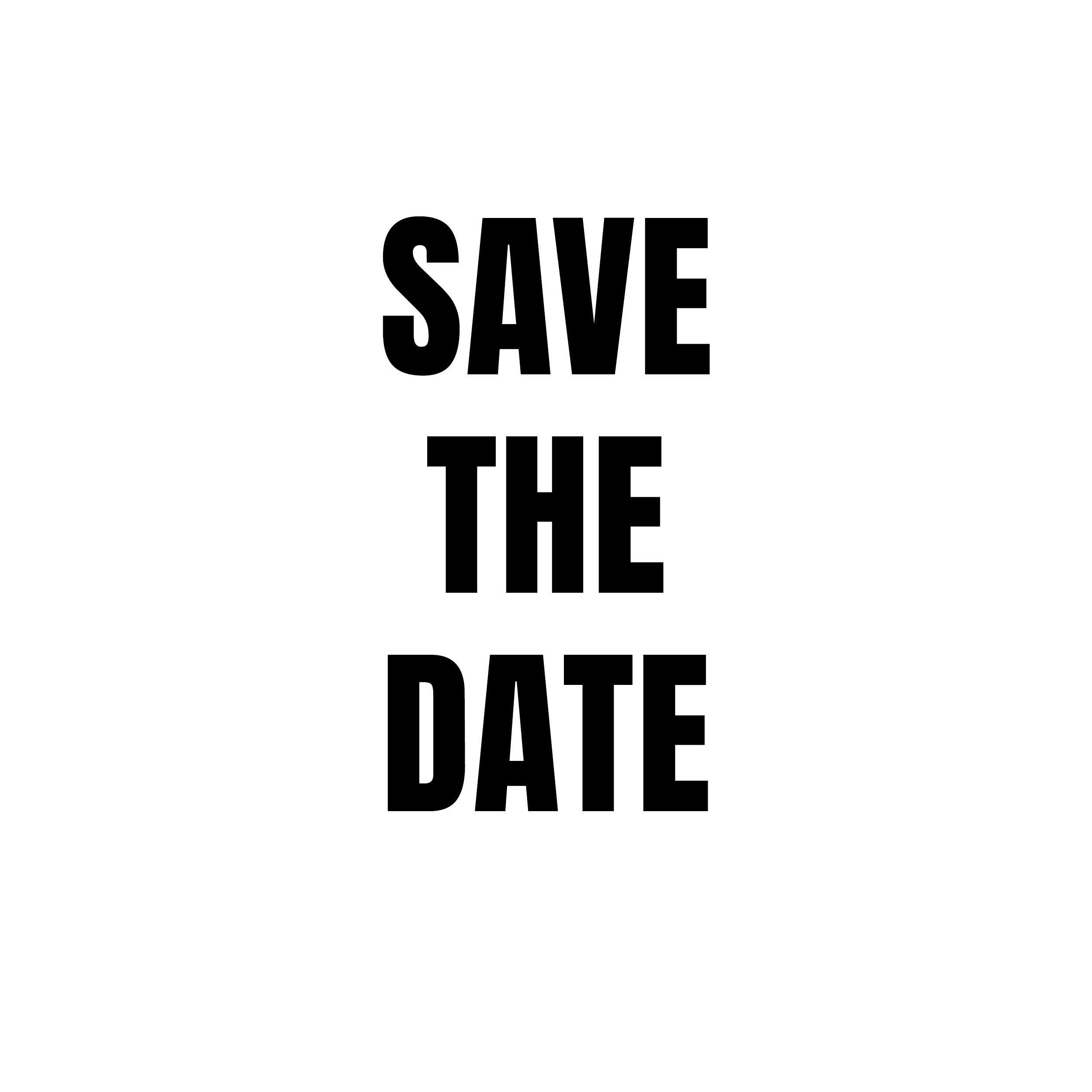 Events: #SavetheDate Events: #SavetheDate