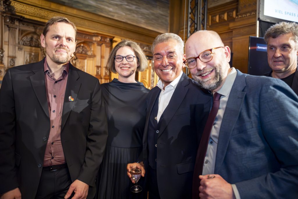 Demokratie braucht Haltung: Michel Friedman beim Neujahrsempfang der Grünen im Hamburger RathausFoto: © Henning Angerer