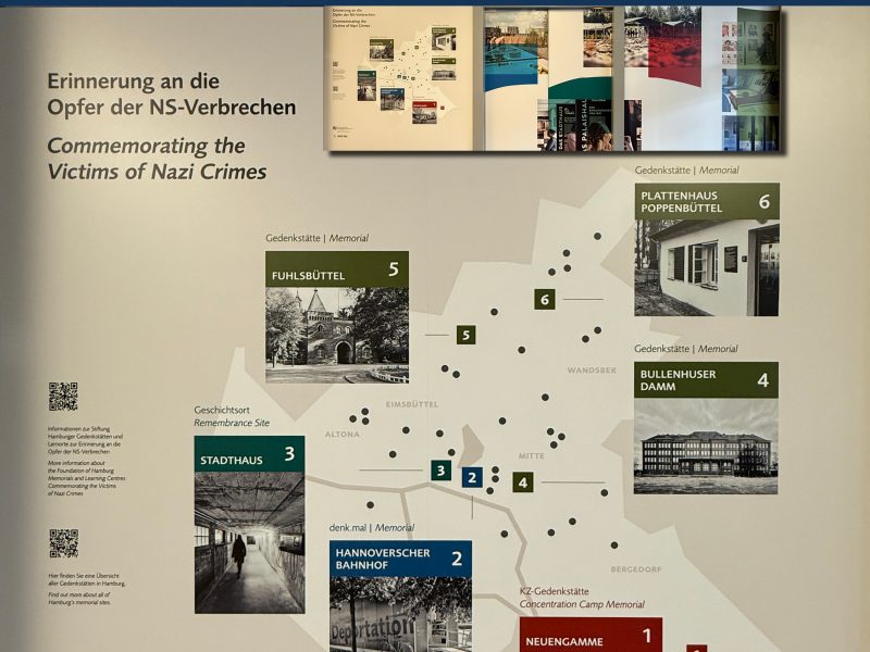 Neue Sichtbarkeit für Erinnerungskultur: Eine 20 m² große Schaufensterfläche bringt Hamburger Gedenkstätten ins Stadtbild