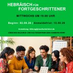Abendkurs: Hebräisch für Fortgeschrittene – Mittwochs 19:00 Uhr
