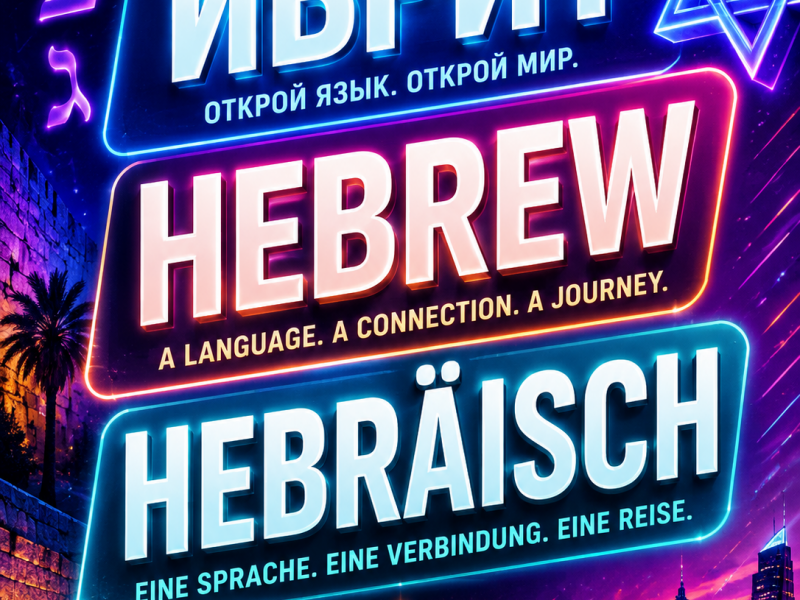 Präsenzunterricht: HEBRÄISCH LERNEN. KULTUR ERLEBEN. COMMUNITY LEBEN.