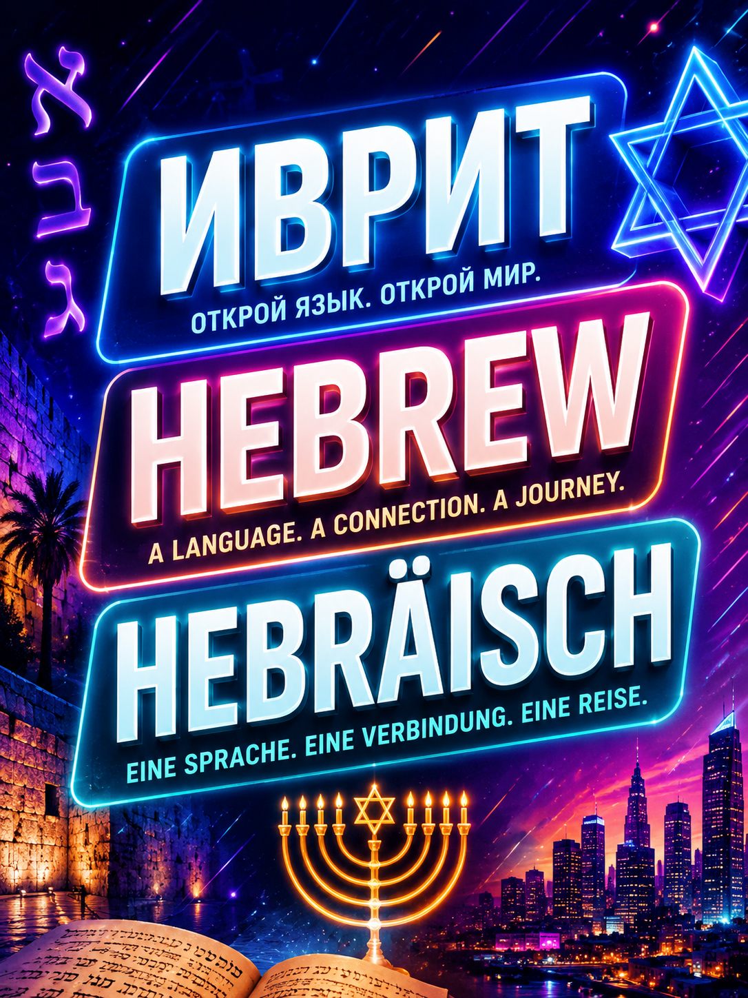 Präsenzunterricht: HEBRÄISCH LERNEN. KULTUR ERLEBEN. COMMUNITY LEBEN.